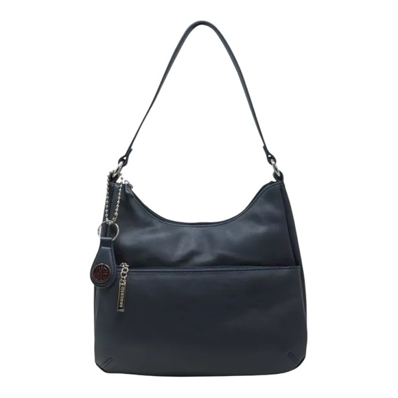 Giani Bernini Napa Hobo Navy Blue Handbag - Picture 1 of 10